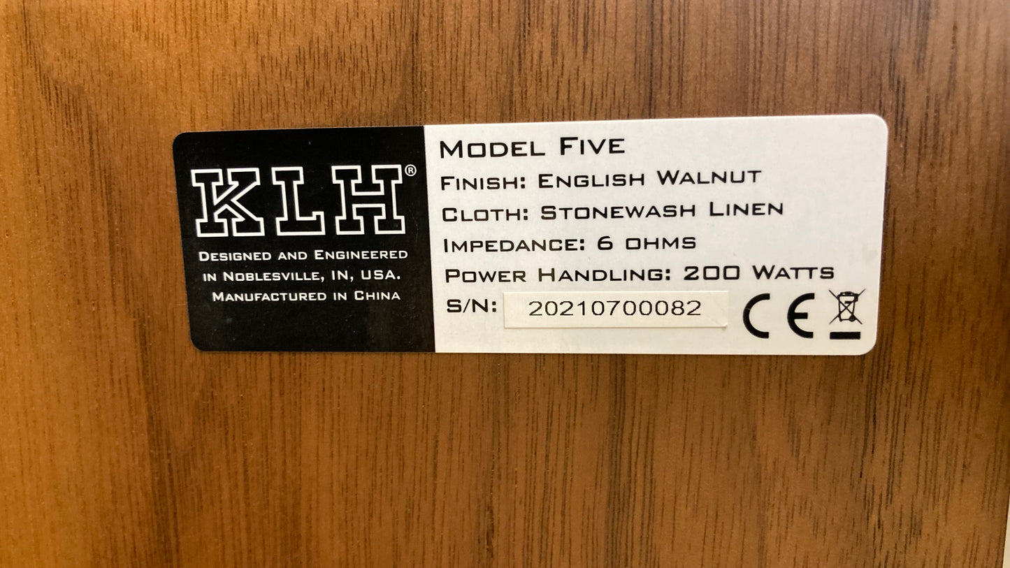 KLH Model Five DEMO SOLD